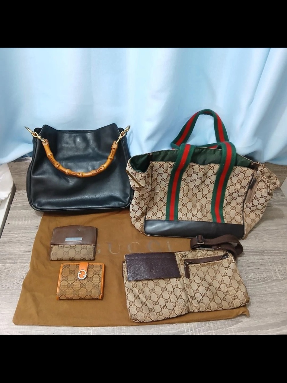 Gucci Mixed Bag and Wallet Bundle (3 Bags,2 Wallets & Dust Bag)